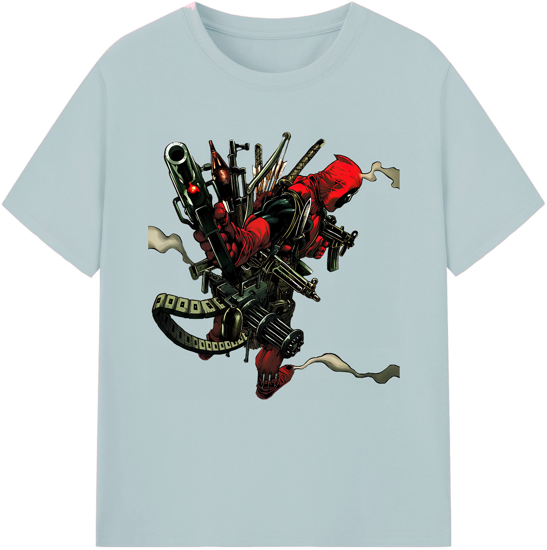 （画像用） Deadpool デッドプール 綿100％半袖Tシャツ（フロントプリント）